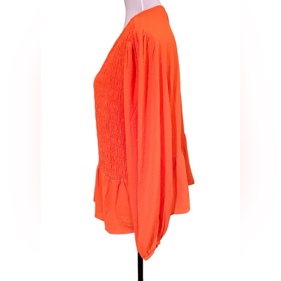 New Reitman’s XXL Signature Long Sleeve Crew Neck Top in Persimmon Orange 🧡 - Picture 4 of 5